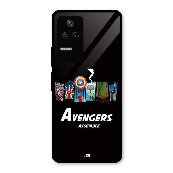 Avengers Assemble Glass Back Case for Poco F4 5G