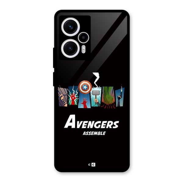 Avengers Assemble Glass Back Case for Poco F5