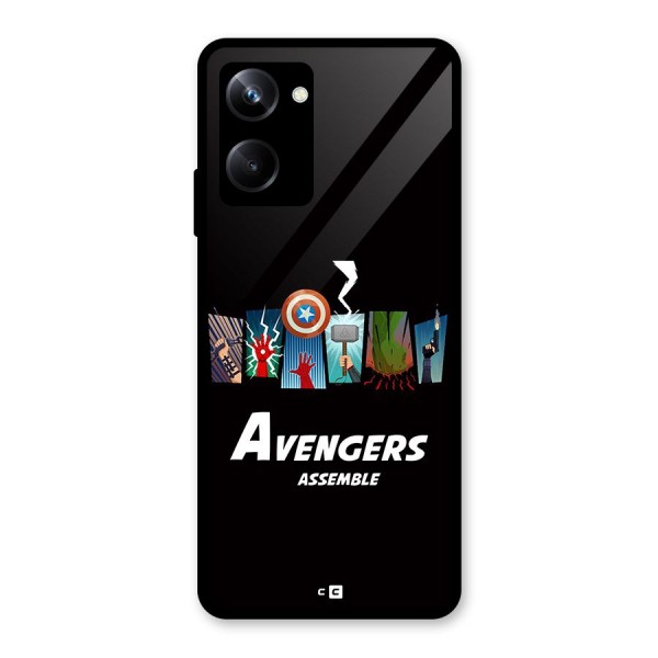 Avengers Assemble Glass Back Case for Realme 10 Pro