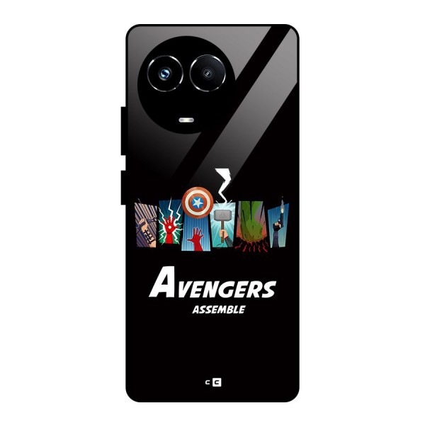 Avengers Assemble Glass Back Case for Realme 11X