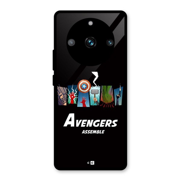 Avengers Assemble Glass Back Case for Realme 11 Pro