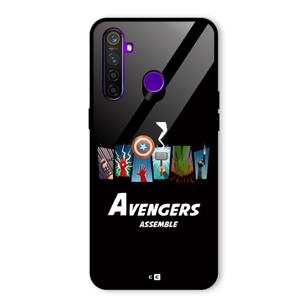 Avengers Assemble Glass Back Case for Realme 5 Pro