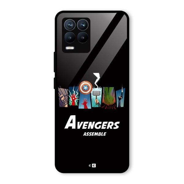 Avengers Assemble Glass Back Case for Realme 8