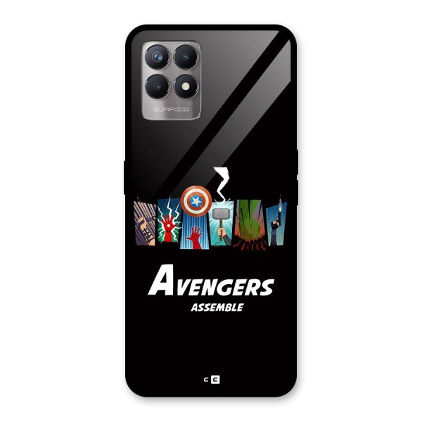 Avengers Assemble Glass Back Case for Realme 8i