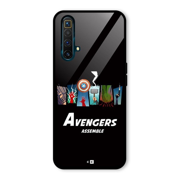 Avengers Assemble Glass Back Case for Realme X3 SuperZoom