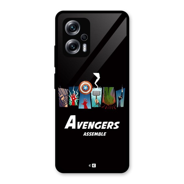 Avengers Assemble Glass Back Case for Redmi K50i