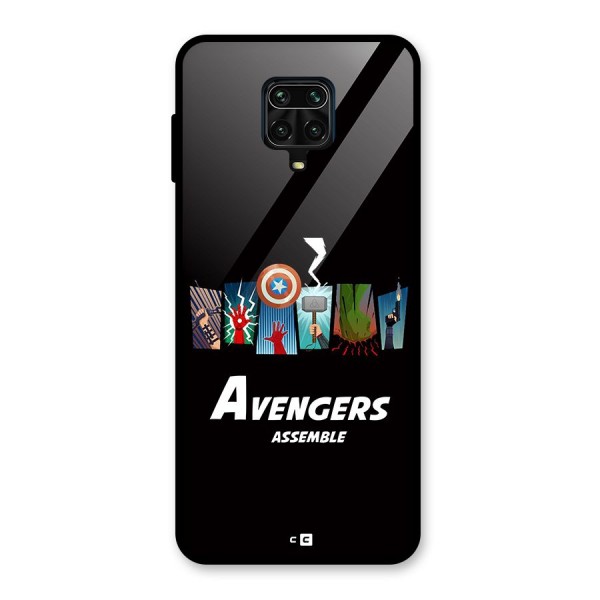 Avengers Assemble Glass Back Case for Redmi Note 10 Lite