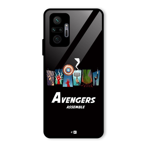 Avengers Assemble Glass Back Case for Redmi Note 10 Pro