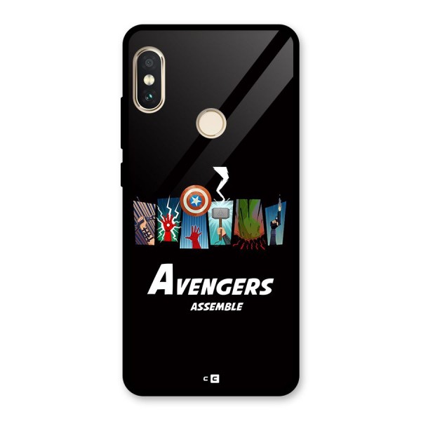 Avengers Assemble Glass Back Case for Redmi Note 5 Pro