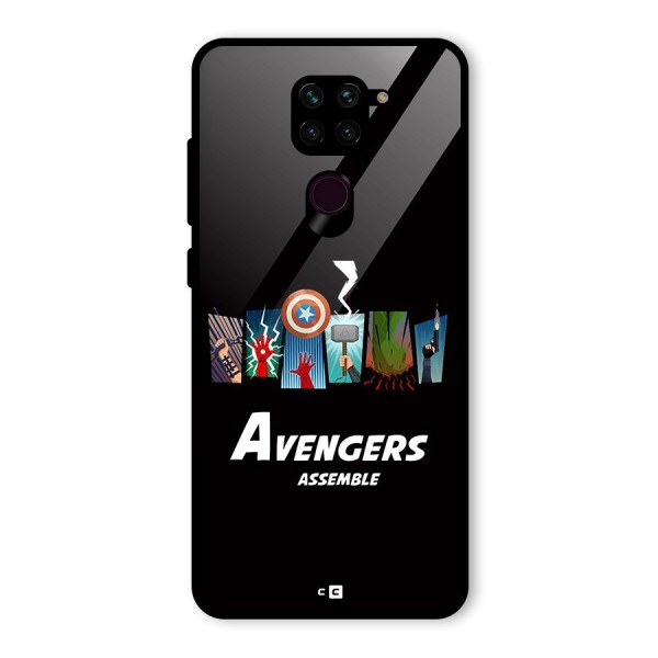 Avengers Assemble Glass Back Case for Redmi Note 9