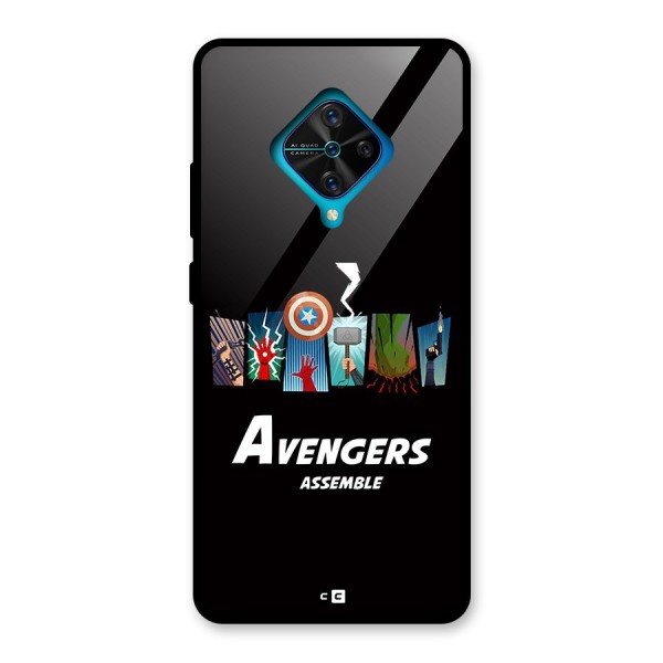 Avengers Assemble Glass Back Case for Vivo S1 Pro