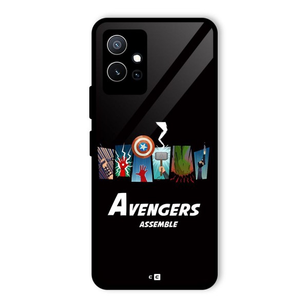 Avengers Assemble Glass Back Case for Vivo T1 5G