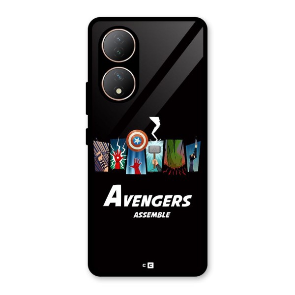 Avengers Assemble Glass Back Case for Vivo T2