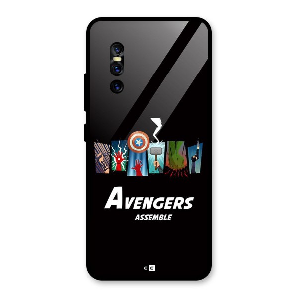 Avengers Assemble Glass Back Case for Vivo V15 Pro