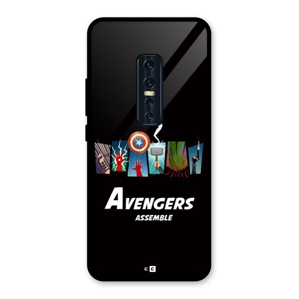 Avengers Assemble Glass Back Case for Vivo V17 Pro