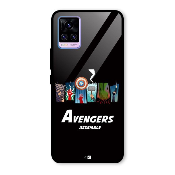 Avengers Assemble Glass Back Case for Vivo V20 Pro