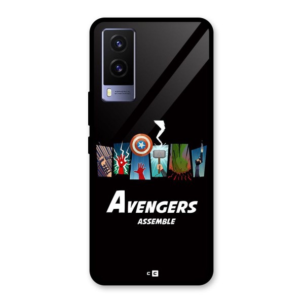 Avengers Assemble Glass Back Case for Vivo V21e 5G