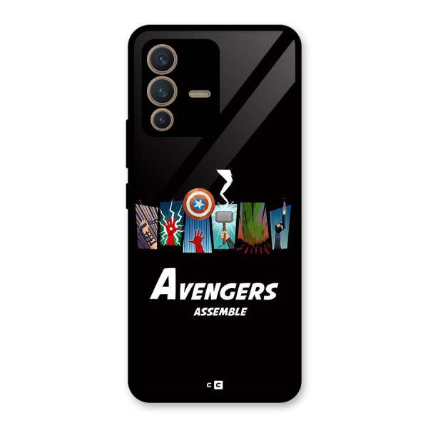 Avengers Assemble Glass Back Case for Vivo V23 5G