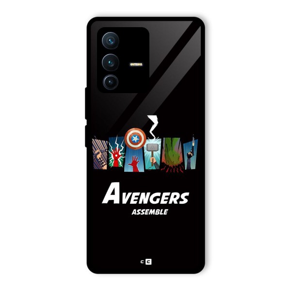 Avengers Assemble Glass Back Case for Vivo V23 Pro