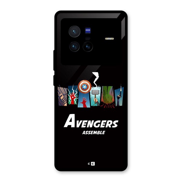 Avengers Assemble Glass Back Case for Vivo X80