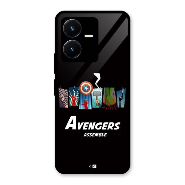 Avengers Assemble Glass Back Case for Vivo Y22