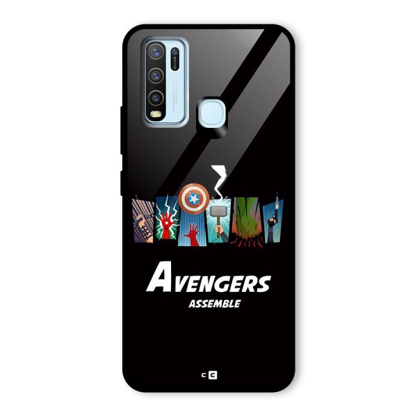 Avengers Assemble Glass Back Case for Vivo Y50