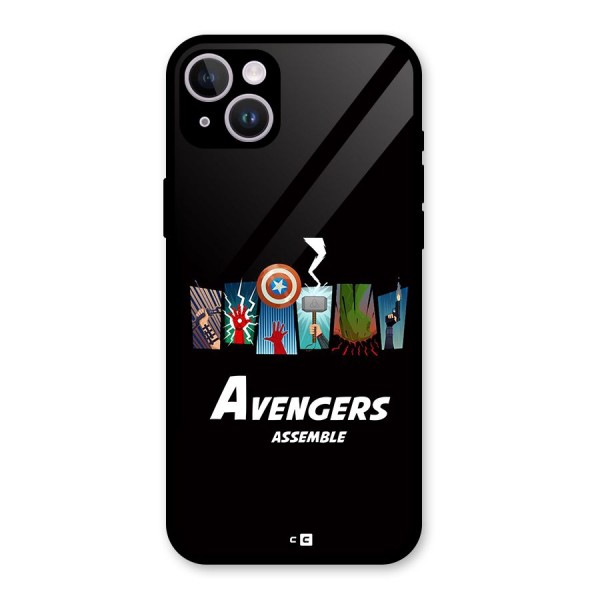 Avengers Assemble Glass Back Case for iPhone 14 Plus