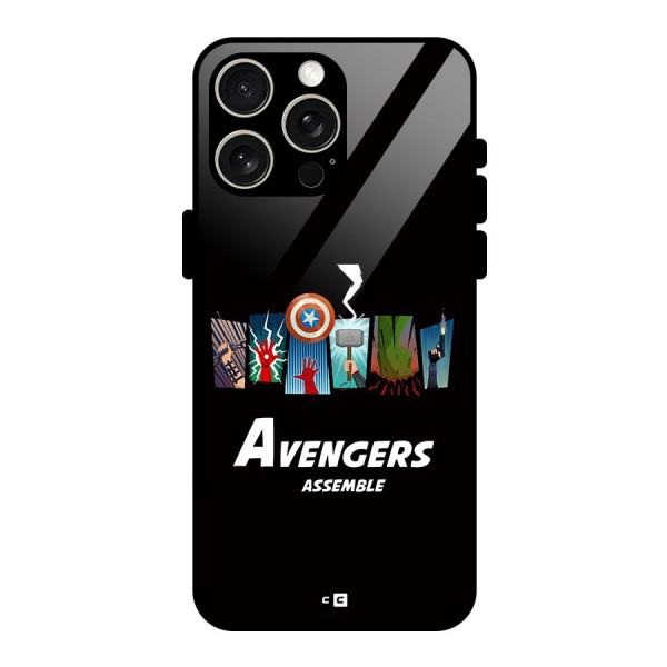 Avengers Assemble Glass Back Case for iPhone 15 Pro Max