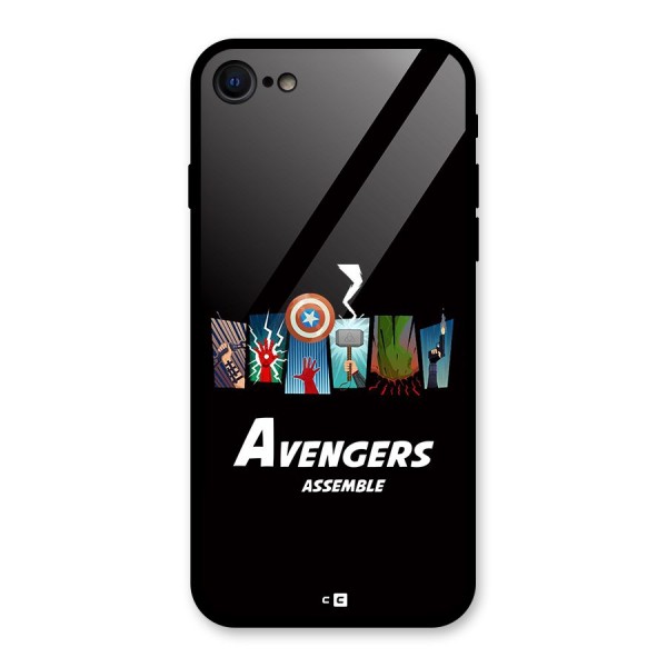 Avengers Assemble Glass Back Case for iPhone 8