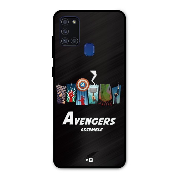 Avengers Assemble Metal Back Case for Galaxy A21s