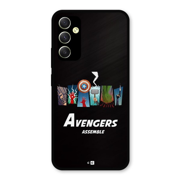 Avengers Assemble Metal Back Case for Galaxy A34