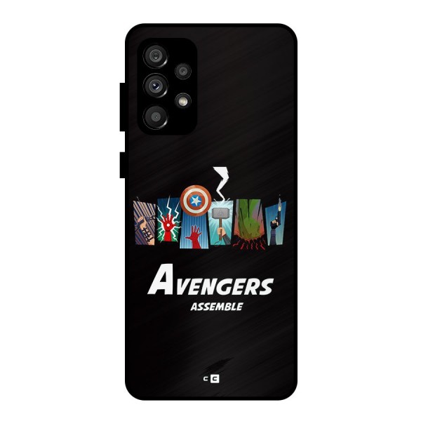 Avengers Assemble Metal Back Case for Galaxy A73 5G