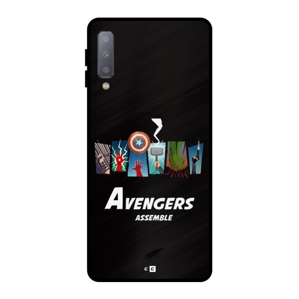 Avengers Assemble Metal Back Case for Galaxy A7 (2018)