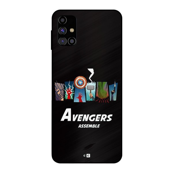 Avengers Assemble Metal Back Case for Galaxy M31s