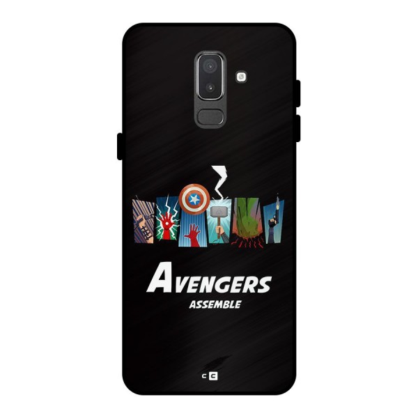 Avengers Assemble Metal Back Case for Galaxy On8 (2018)