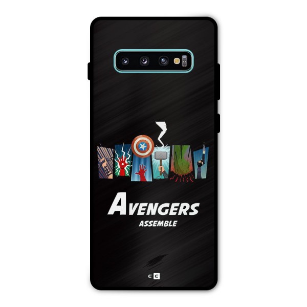 Avengers Assemble Metal Back Case for Galaxy S10 Plus