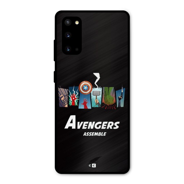 Avengers Assemble Metal Back Case for Galaxy S20