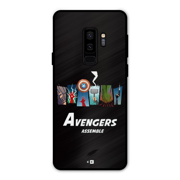 Avengers Assemble Metal Back Case for Galaxy S9 Plus