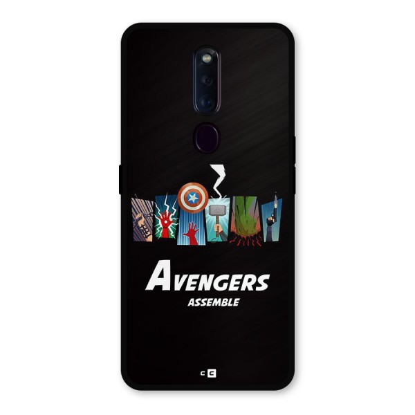 Avengers Assemble Metal Back Case for Oppo F11 Pro