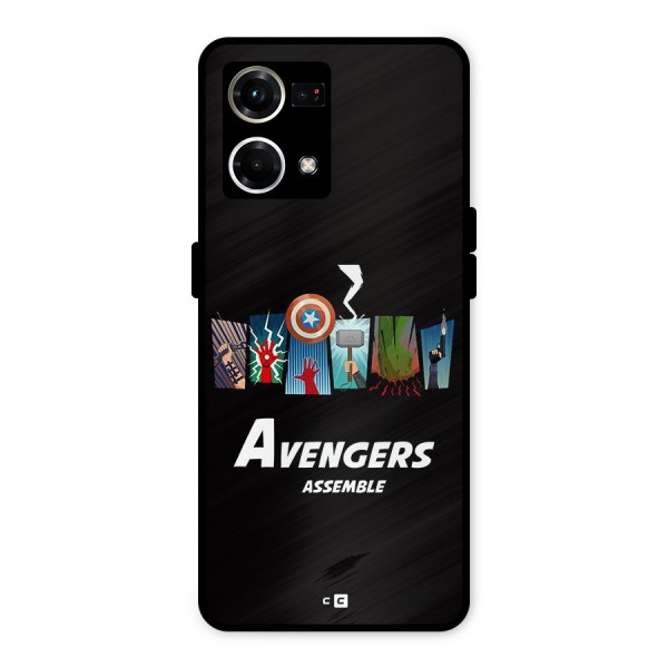 Avengers Assemble Metal Back Case for Oppo F21 Pro 4G