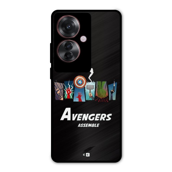 Avengers Assemble Metal Back Case for Oppo F25 Pro