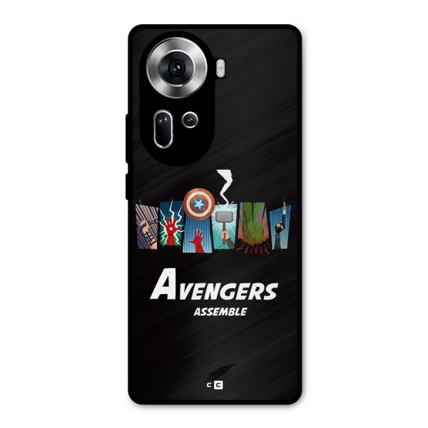 Avengers Assemble Metal Back Case for Oppo Reno11 5G