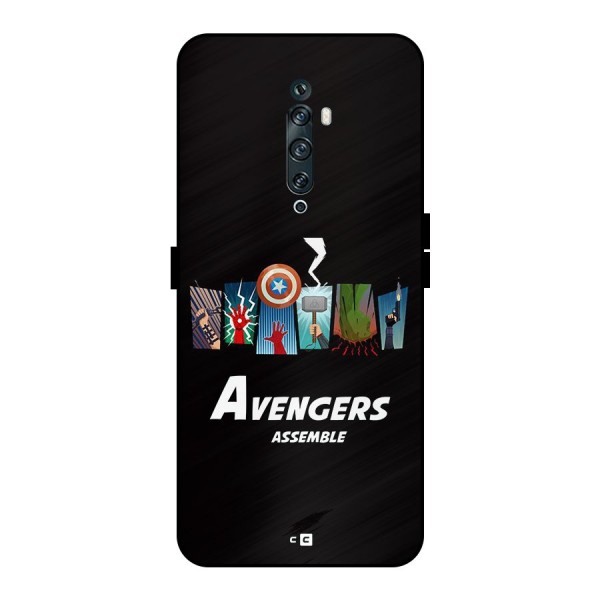 Avengers Assemble Metal Back Case for Oppo Reno2 F