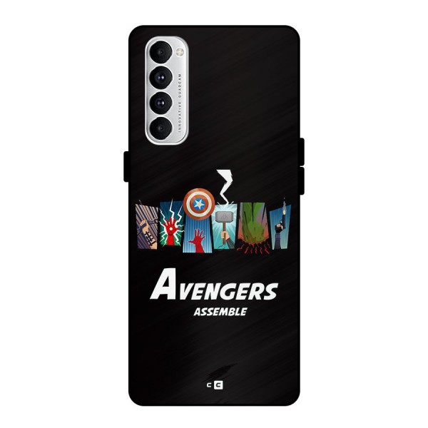 Avengers Assemble Metal Back Case for Oppo Reno4 Pro