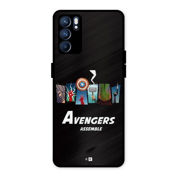 Avengers Assemble Metal Back Case for Oppo Reno6 5G