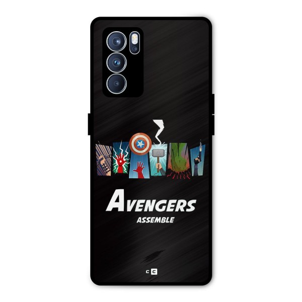 Avengers Assemble Metal Back Case for Oppo Reno6 Pro 5G