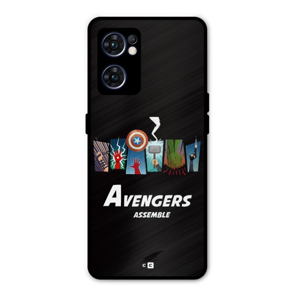 Avengers Assemble Metal Back Case for Oppo Reno7 5G