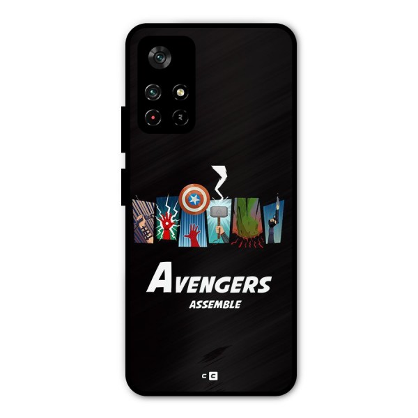 Avengers Assemble Metal Back Case for Poco M4 Pro 5G