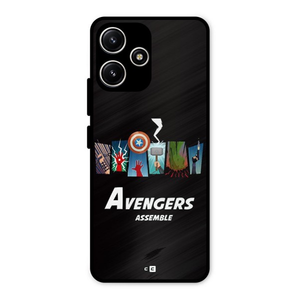 Avengers Assemble Metal Back Case for Poco M6 Pro