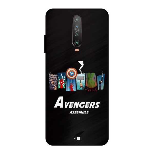 Avengers Assemble Metal Back Case for Poco X2